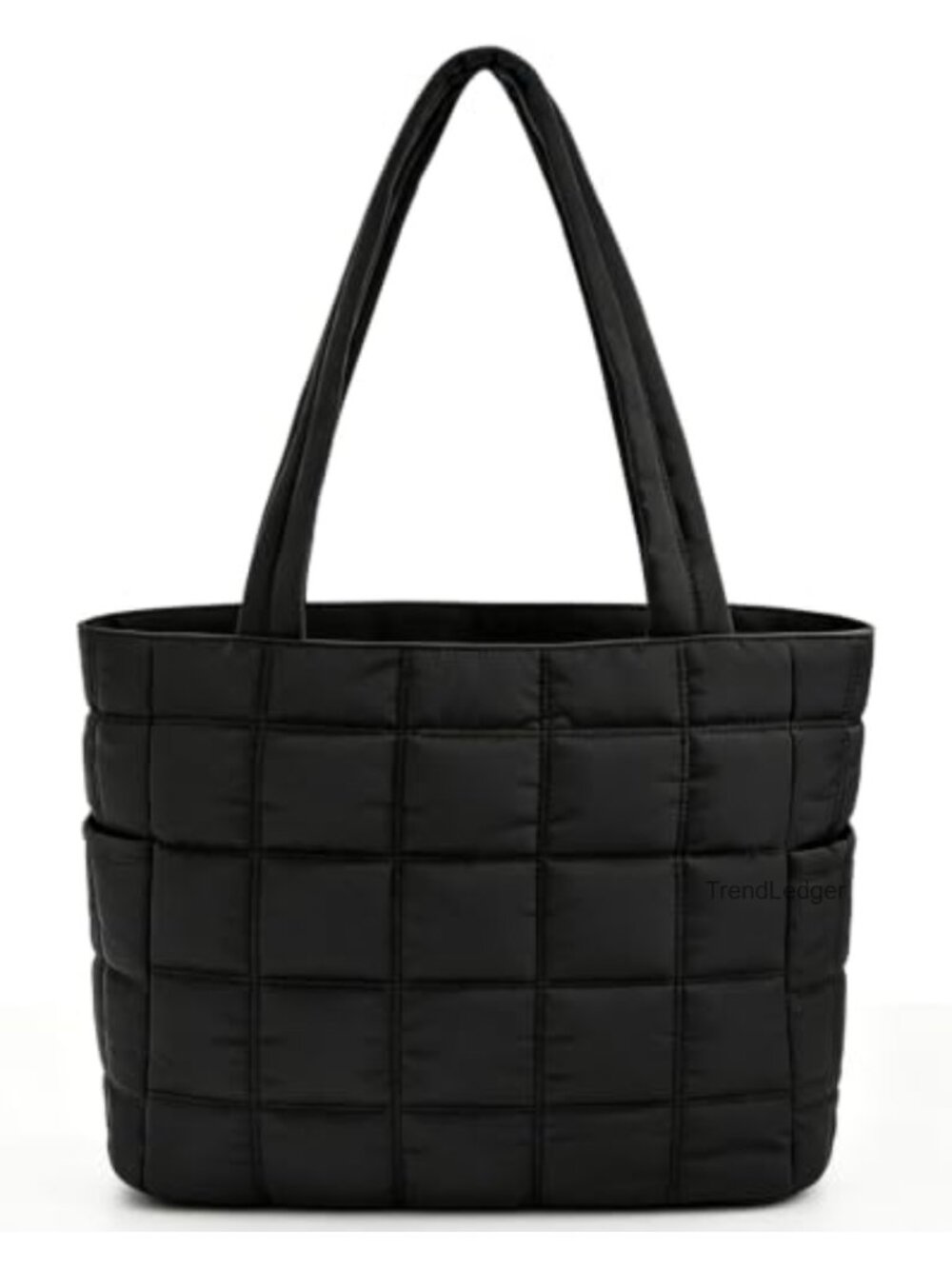 Puffer Tote Bag Lightweight Polyester Fits 15.6" Laptop Gym Work Travel